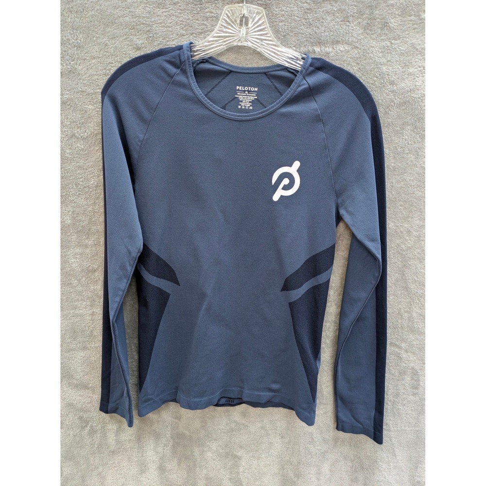 Peloton Activewear Shirt Womens‎ XL Blue Athletic Long Sleeve Workout